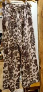 Panatalón Palazzo Print Wafle Safari