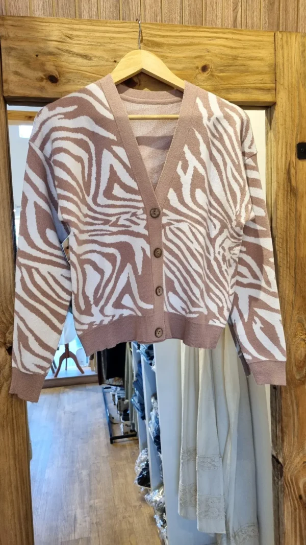 SW Cardigan Estampado - Imagen 1