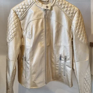 Campera de Cuero Metalizada